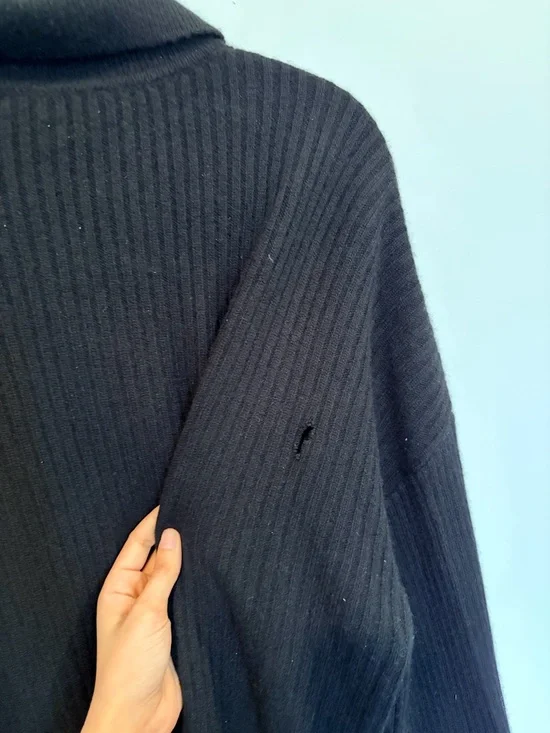 Reformation Fantino Cashmere-Wool Collared Cardigan - XL - Picture 10 of 11